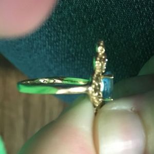 Jewelry - 10K Blue Topaz and Diamond Ring Size 6 Jewelry - 10K Blue Topaz and Diamond Ring Size 6